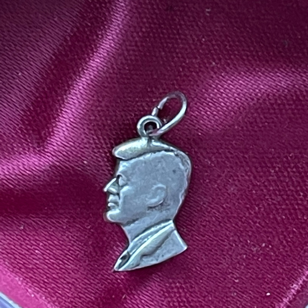 Jfk  A Piece Of American History Jfk Sterling Charm Vtg
